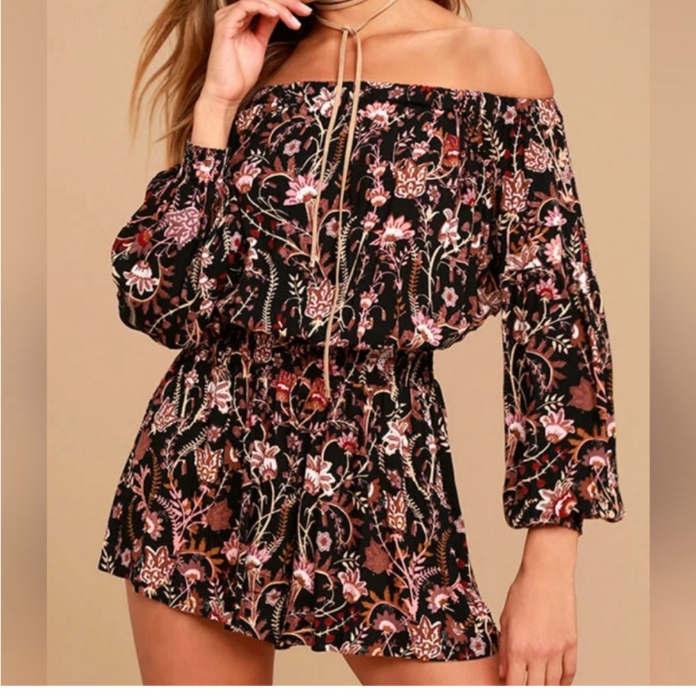 Free People Pretty and Free Floral Romper